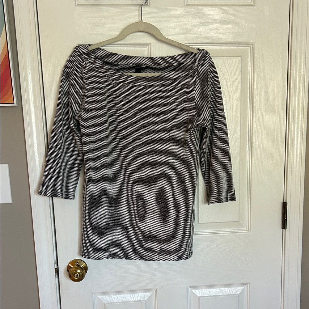 Ann Taylor Black and White Women's Top